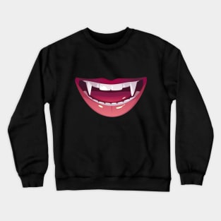 Dracula Fangs Crewneck Sweatshirt